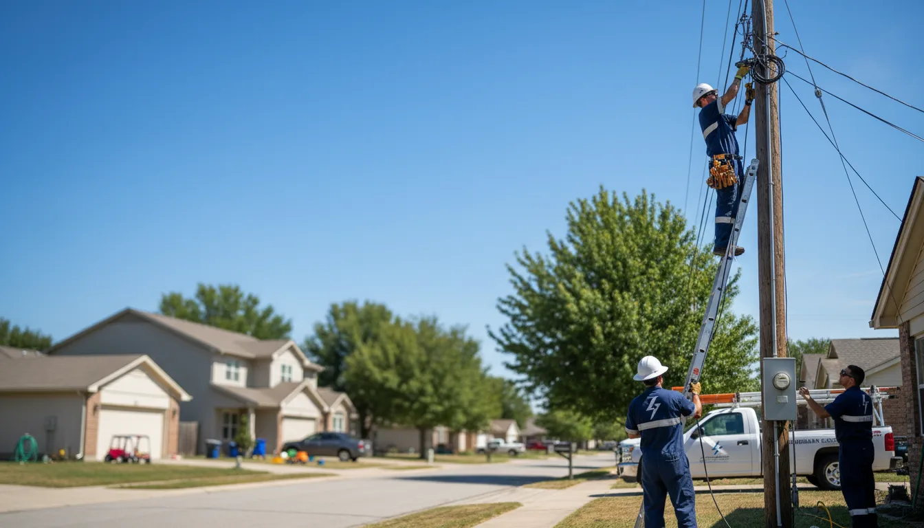 Residential electrician providing installation services in Lake Hughes, CA